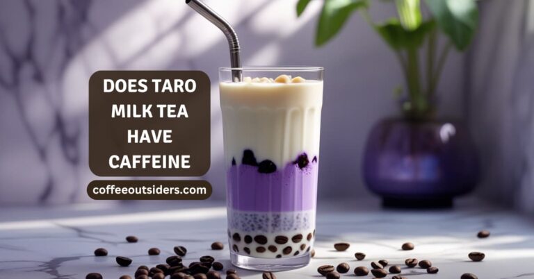 does taro milk tea have caffeine