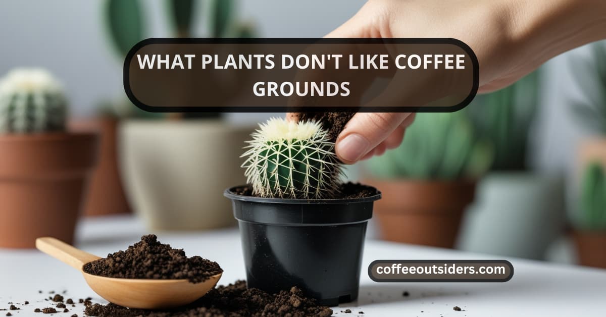 what plants don't like coffee grounds