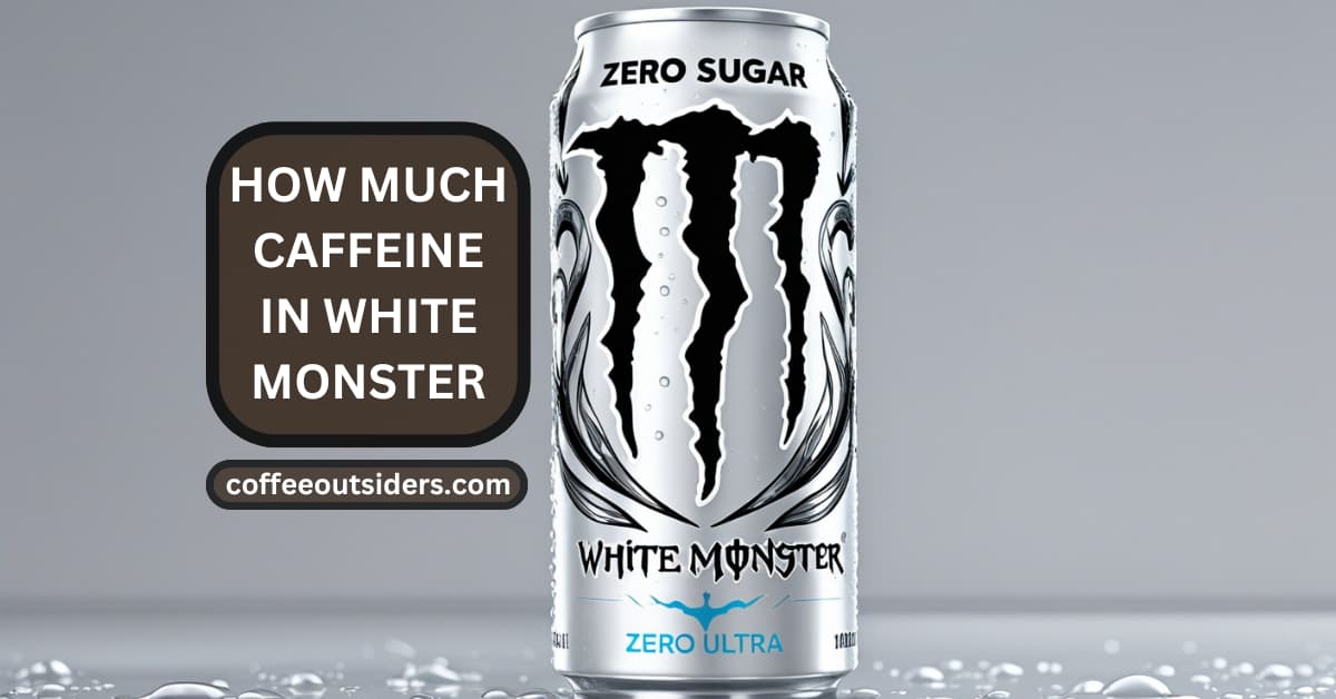 how much caffeine in white monster