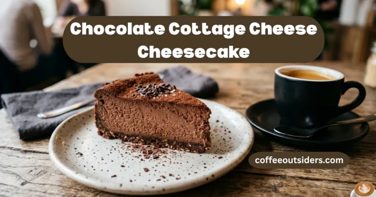 chocolate cottage cheese cheesecake