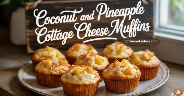 coconut and pineapple cottage cheese muffins